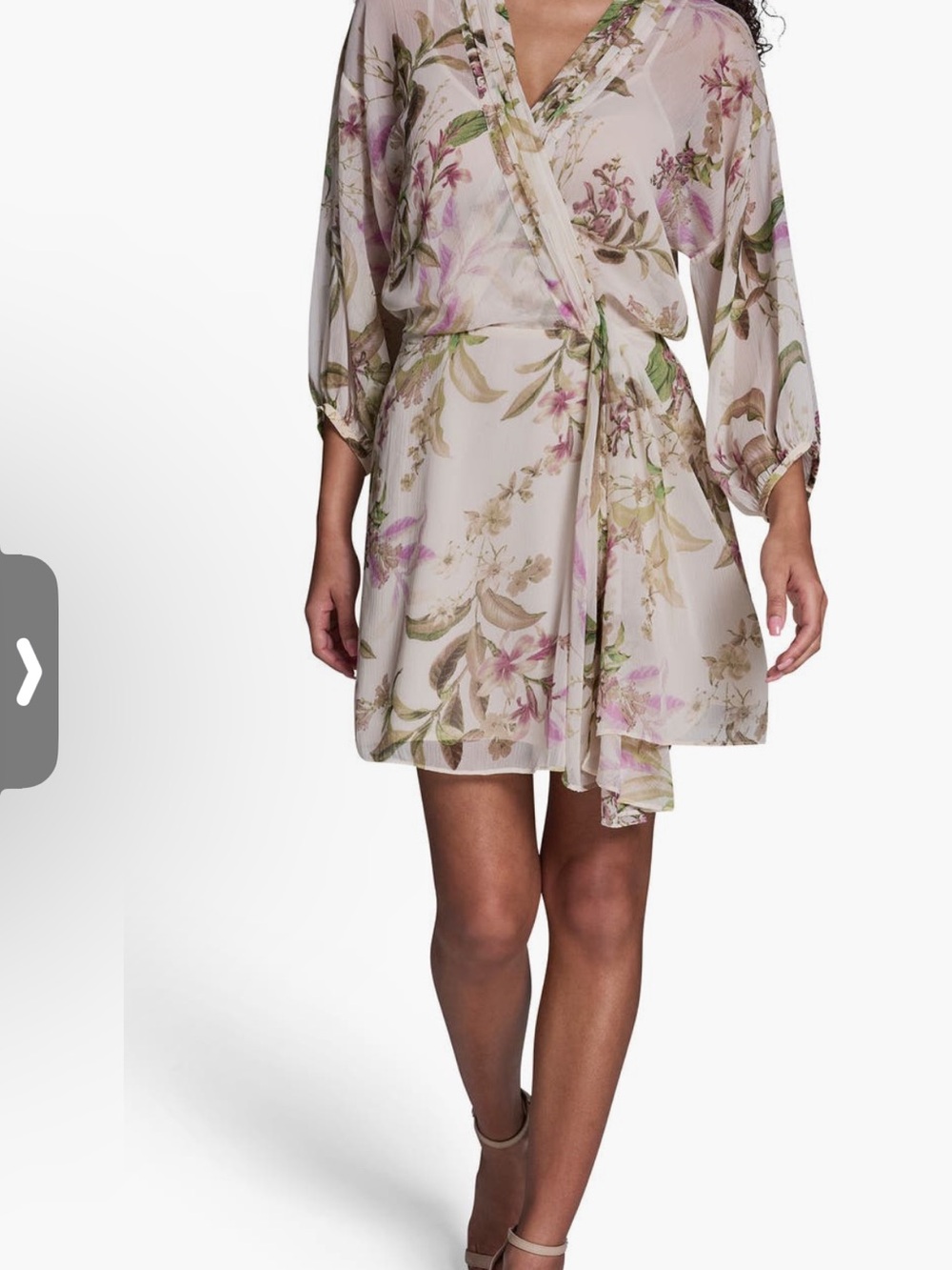 BCBG Floral Faux Wrap Mini Dress NWT Sz 2